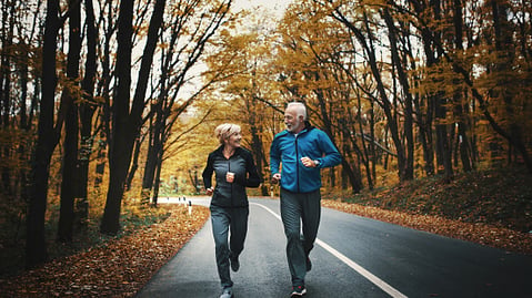 couple jogging